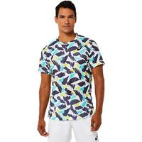 Asics Mens Match Graphic Top - Brilliant White