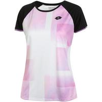 Lotto Girls Top Ten III Tee - White/Pink