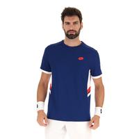 Lotto Mens Squadra III Tennis Tee - Blue/Red