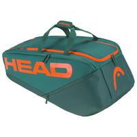 Head Pro 12 Racket Bag XL - Dark Cyan/Fluo Orange