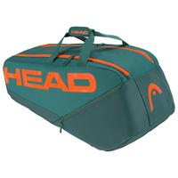 Head Radical Pro 9 Racket Bag L - Dark Cyan/Fluo Orange