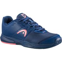 Head Womens Revolt Court Tennis Shoes - Blue/Coral