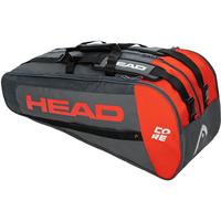 Head Core Supercombi 9 Racket Bag - Grey/Red
