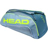 Head Tour Team Extreme Supercombi 9 Racket Bag - Grey/Neon Yellow