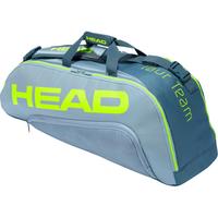 Head Tour Team Extreme Combi 6 Racket Bag - Grey/Neon Yellow