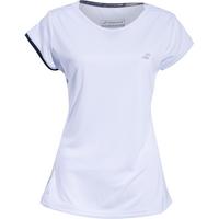 Babolat Girls Performance Cap Sleeve Top - White/Silver