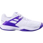 Babolat Mens Pulsion All Court Wimbledon Tennis Shoes - White/Purple