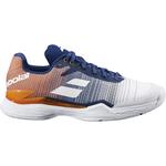 Babolat Mens Jet Mach II Tennis Shoes - White/Pureed Pumpkin