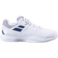 Babolat Mens Pulsion Clay Tennis Shoes - White/Estate Blue