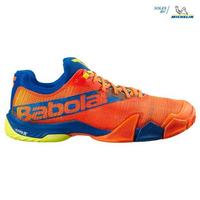 Babolat Mens Jet Premura Padel Tennis Shoes - Orange/Dark Blue