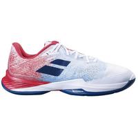 Babolat Mens Jet Mach III Wide Tennis Shoes - White/Estate Blue