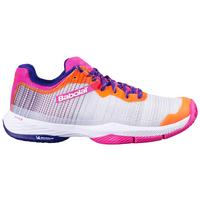 Babolat Womens Jet Ritma Padel Tennis Shoes - Grey/Pink Peacock