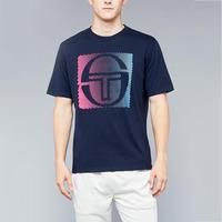 Sergio Tacchini Mens Fargo T-Shirt - Navy/Capanula/Pink Yarrow