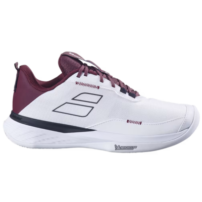Babolat Mens SFX Evo Clay Tennis Shoes - White/ Port Royale