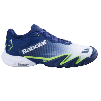 Babolat Mens Jet Premura 3 Lebron Padel Shoes - Blue Depths/ Green Flash