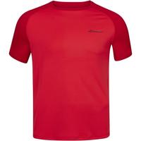 Babolat Boys Play Crew Neck Tee - Tomato Red