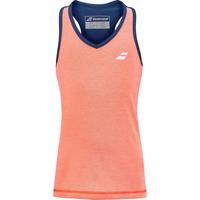 Babolat Girls Play Tank Top - Orange/Dark Blue