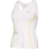 Babolat Womens Core Crop Tank Top - White