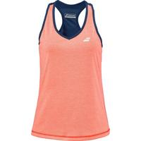 Babolat Womens Play Tank Top - Orange/Estate Blue
