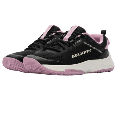 Selkirk Womens Court Strike Pickleball Shoes- Black Winerberry