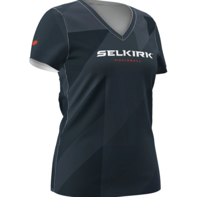Selkirk Womens Symmetrix V-Neck Tee - Navy