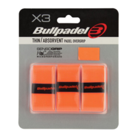 Bullpadel GB-1705 Padel Overgrips (Pack of 3) - Orange