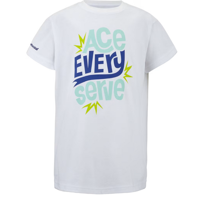Babolat Boys Exercise Tee - White