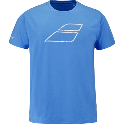 Babolat Boys Exercise Tee - Malibu Blue