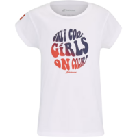 Babolat Girls Exercise Tee Junior - White