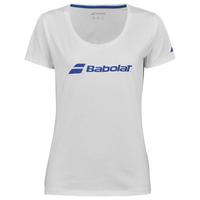 Babolat Womens Exercise Tee - White/Blue