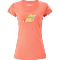 Babolat Womens Exercise Big Flag Tee - Orange