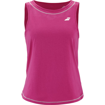 Babolat Womens Exercise Cotton Tank Top - Peacock Pink