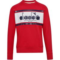 Diadora Mens Crew Sweatshirt - Red