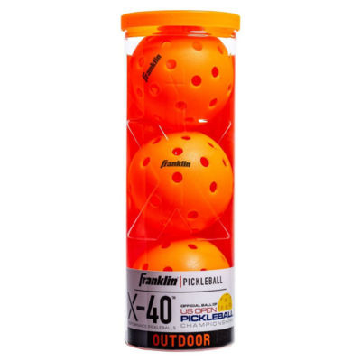 Franklin X-40 Outdoor Pickleball Balls (3 Pack) Lava