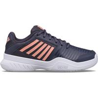 K-Swiss Kids Court Express Omni Tennis Shoes - Graystone/Peach Nectar