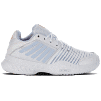 K-Swiss Kids Court Express Omni Tennis Shoes - White/Silver