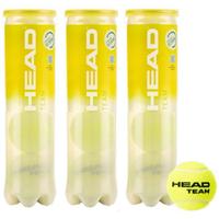 Head Team Tennis Balls (4 Ball Cans) 3 Cans (1 Dozen Balls)