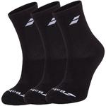 Babolat Junior Long Socks (3 Pairs) - Black/White