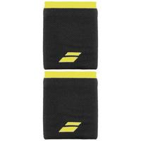 Babolat Logo Jumbo Wristband - Black/Sulphur Spring