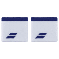 Babolat Logo Wristbands - White/Blue