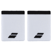 Babolat Logo Jumbo Wristbands - White/Black