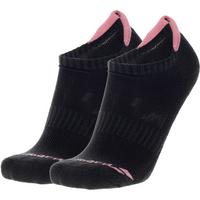 Babolat Womens Invisible Socks (2 Pairs) - Black/Pink
