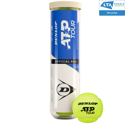 Dunlop ATP Tour Tennis Balls (4 Ball Can)