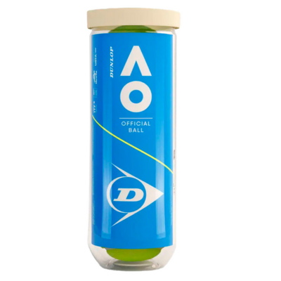 Dunlop Australian Open Tennis Balls (3 Ball Can)