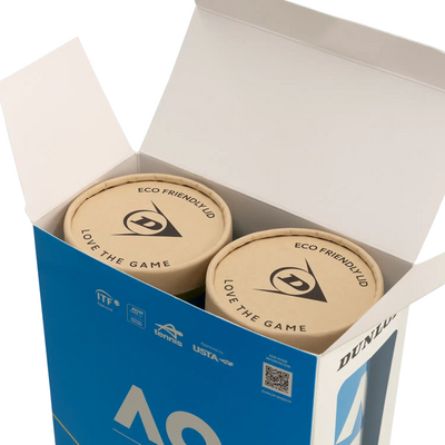 Dunlop Australian Open 2*4 Pet Cartonete Tennis Balls (4 Ball Can)