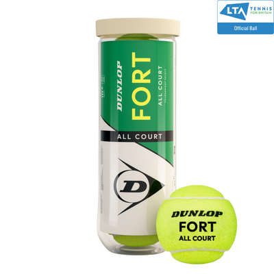 Dunlop Fort All Court Tournament Select Tennis Balls (3 Ball Can)