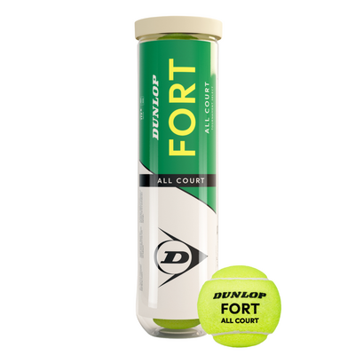 Dunlop Fort All Court Tournament Select Tennis Balls (4 Ball Tube)