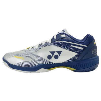 Yonex Mens Power Cushion 65 Z VA Badminton Shoes - Silver/Navy