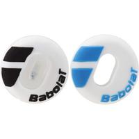 Babolat Custom Damp Vibration Dampeners (Pack of 2) - White/Blue