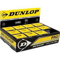 Dunlop Pro (Double Yellow Dot) Squash Balls - 1 Dozen